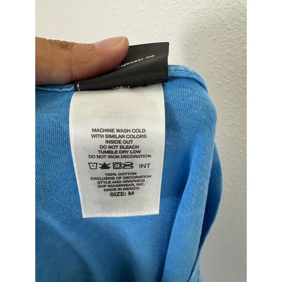 Harley-Davidson War Horse Ocala Florida Blue V-Neck Graphic Tee Size M - Picture 7 of 7